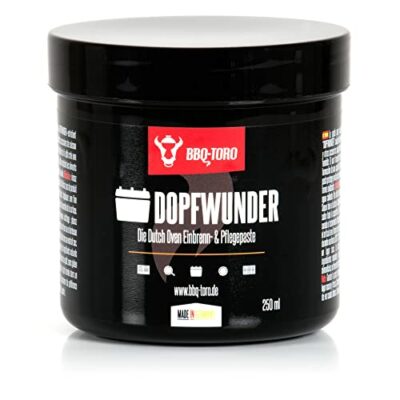 bbq toro dopfwunder die dutch oven einbrenn pflegepaste i 250 ml i paste