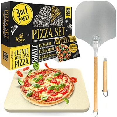 loco bird pizzastein fr backofen gasgrill inkl pizzasschieber 3er set