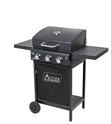 activa cabrio grill gasgrill grillwagen 3 brenner je 27 kw schwarz