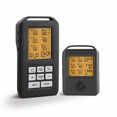 burnhard funk grillthermometer mit 4 temperaturfhlern 30m reichweite 2