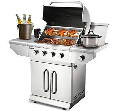 dms gasgrill edelstahl grillwagen bbq grill grillstation 4 brenner