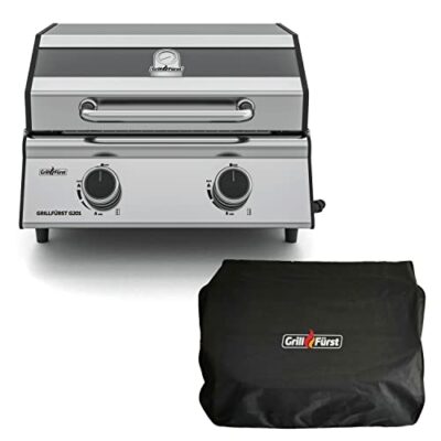 grillfrst camping gasgrill g201e 30mbar 2 brenner edelstahl wohnmobil