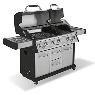 justus 6 brenner gasgrill mars pro mit seitenbrenner und backburner