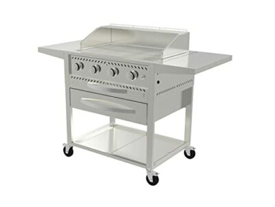 metro professional gas grill aus edelstahl grillwagen mit 4 x 45 kw