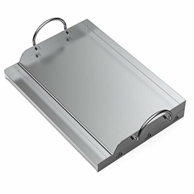 onlyfire universal bbq edelstahl plancha grillplatte griddle fr holzkohle
