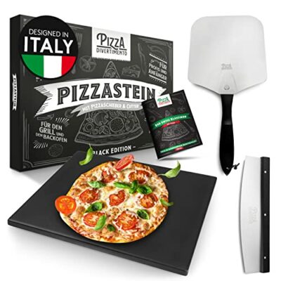 pizza divertimento das original pizzastein fr backofen und gasgrill 3er