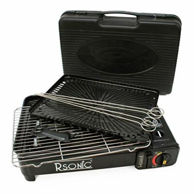 rsonic butangas camping grill mit koffer