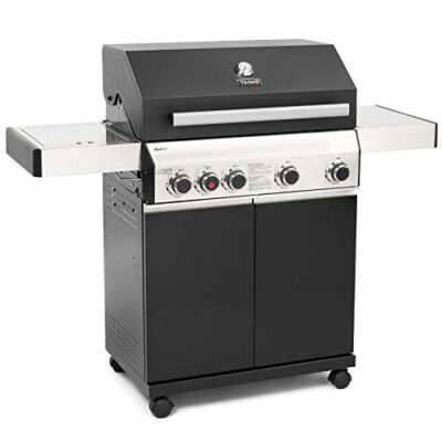 taino black 41 gasgrill 4 brenner mit seitenbrenner und keramik sear burner