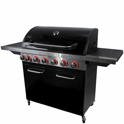 activa black star 700 gasgrill 6 brenner gas grill gasgrillwagen guss rost