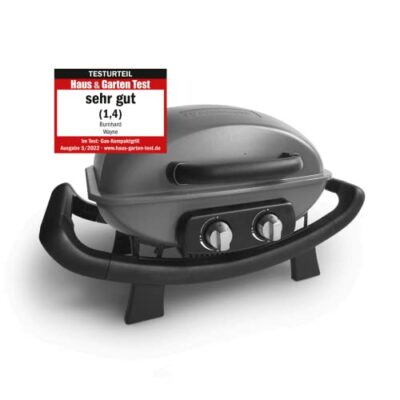 burnhard tragbarer 2 brenner gasgrill wayne 35 kw bis zu 300c kompaktgrill 2