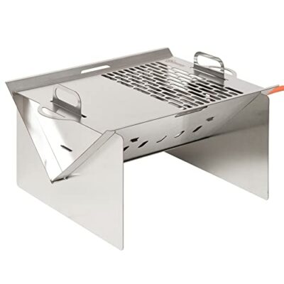 outsunny tischgrill gasgrill bbq abnehmbar holzkohle camping grill mit