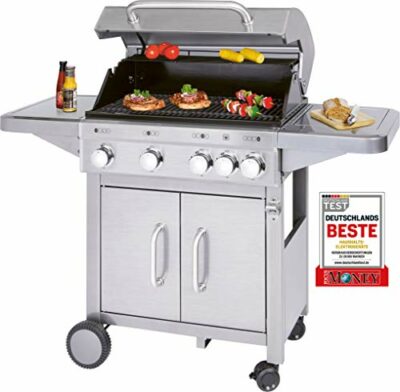 proficook gasgrill pc gg 1181 grill mit 4 edelstahl brenner und zustzlicher
