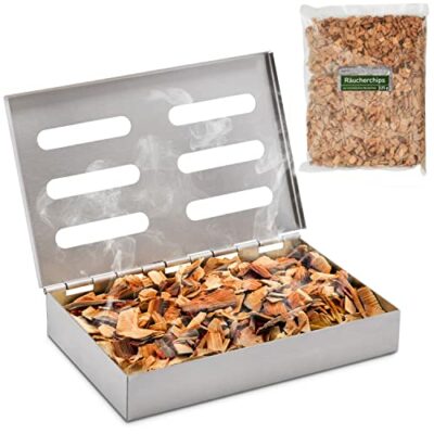 rucherphorie rucherbox edelstahl robuste smoker box mit rucherchips