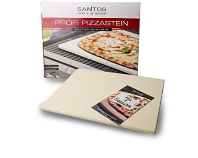 santos xxl pizzastein eckig 45x35x15cm knusprige pizza backofen