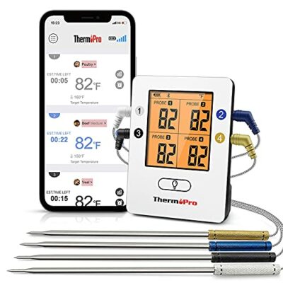 thermopro bluetooth 50 digital bratenthermometer grillthermometer funk