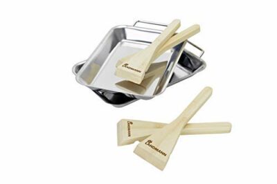 landmann selection grillpfnnchen set 2 edelstahl pfnnchen 4 schaber aus