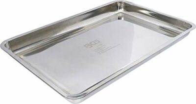 bgs 7892 auffangwanne edelstahl 600 x 400 mm