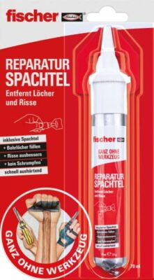 fischer reparatur spachtel fertige spachtelmasse in naturwei repariert