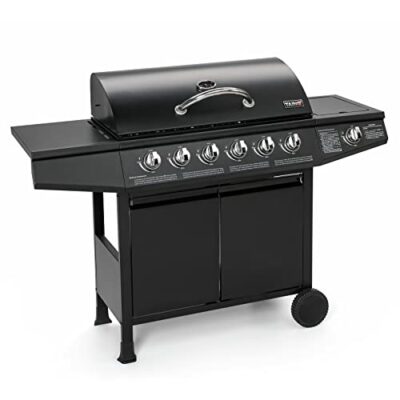 taino basic bbq gasgrill grillwagen edelstahl brenner seitenkocher grill