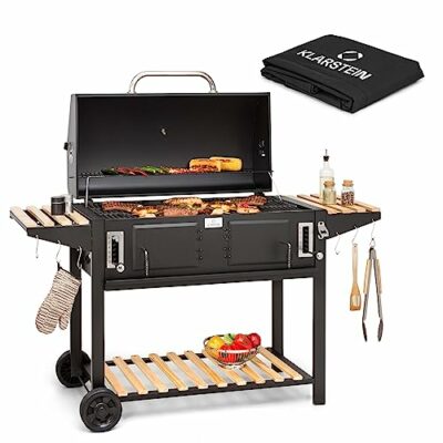 klarstein holzkohle grill gro bbq grill holzkohlegrill wagen mit