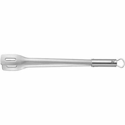 wmf bbq grillzange lang 44 cm cromargan edelstahl feststellmechanismus