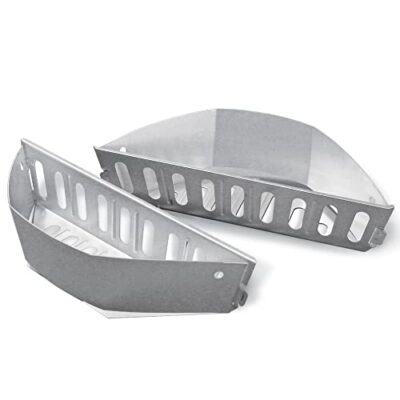 Weber Holzkohlek?rbe Char-Basket, 2er Set, fr direkte und indirekte Hitze, fr Holzkohlengrills von 47, 57 und 67cm, 7403, 8 cm x 9 cm x 36 cm, Edelstahl